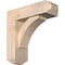 Ekena Millwork Thorton Craftsman Smooth Bracket w/ Offset Brace, Douglas Fir, 5 1/2"W x 16"D x 16"H BKT0604X16X16THR04SDF - alternate 1